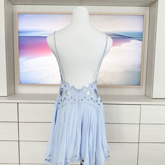 New MAGALI PASCAL Cleo Hydrangea Cut Out Silk Dress XS - Picture 8 of 9